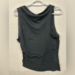 We The Free Black Muscle Tee